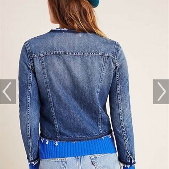 AMO Lola denim jacket NWT, Size XS, Med Blue Wash - Picture 3 of 16